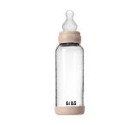 Bibs - Biberon en verre Tétine Silicone 240 ml Débit Moyen - Blush