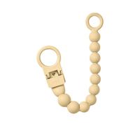 Bibs - BIBS Attache tétine perles silicone - Pale Butter