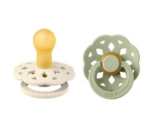 Bibs Boheme Pacifier Sucettes Taille 1 Couleur Sauge/Ivoire 2 Pièces