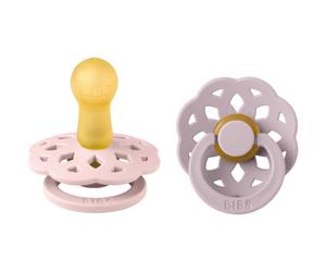 Bibs Boheme Pacifier Sucettes Taille 2 Couleur Fleuri/Lilas 2 Pièces