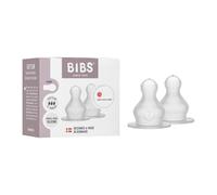 BIBS Bottle Nipple 2-Pack. Anti-Colic. Extra nipples for BIBS Baby Bottles. Roun