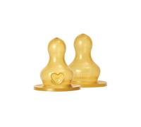 BIBS Tétines biberon en latex – Anti-colique – Débit lent – 2 pièces