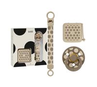 BIBS Coffret cadeau bébé, 6-18 mois, Polka Vanilla | Essentiels pour bébé | Articles BIBS assortis | Sélection coordonnée | Design danois