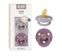 BIBS Colour Tétine, 0-6 mois, 2-pack, Fossil Grey/Mauve