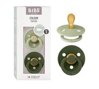 BIBS Colour Tétine, 0-6 mois, 2-pack, Sage/Hunter Green