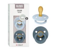 BIBS Colour Tétine, 6-18 mois, 2-pack, Baby Blue/Petrol
