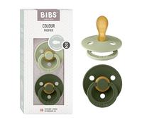 BIBS Colour Tétine, 6-18 mois, 2-pack, Sage/Hunter Green