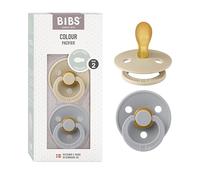 BIBS Colour Tétine, 6-18 mois, 2-pack, Vanilla/Cloud