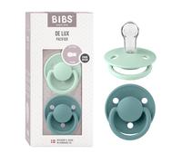 BIBS De Lux Tétine, 0+ mois, 2-pack, Nordic Mint/Island Sea
