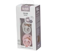 BIBS Sucette Colour Haze/Blossom Taille 1 (0-6 mois) 1 paire