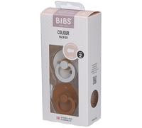 Bibs Colour Sucettes +6 Mois Taille 2 Hazel/Caramel 2 Pièces