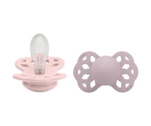 BIBS Infinity Symmetrical Size 2: 6+ months tétine Blossom/Dusky Lilac 2 pcs