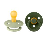 BIBS Tétines COULEUR – Sage (Hunter Green) – 0-6 mois – Taille 1 – 2 pièces