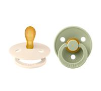 Bibs - Lot de 2 sucettes Bibs Colour Symétrique Taille 1 - Ivory / Sage