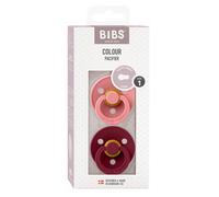 BIBS - Lot de 2 sucettes Bibs Colour Taille 1 - Dusty Pink/Elderberry