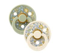 Bibs - Lot de 2 sucettes Bibs Colour Taille 1 - Liberty Eloise Sage