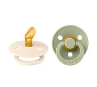 Bibs - Lot de 2 sucettes Colour Latex Taille 1 Anatomique - Ivory / Sage