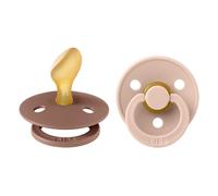 Bibs - Lot de 2 sucettes Colour Latex Taille 2 Anatomique - Blush / Woodchuck