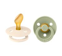 Bibs - Lot de 2 sucettes Colour Latex Taille 2 Anatomique - Ivory / Sage