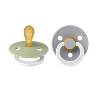 BIBS® Sucette phosphorescente Colour tétine anatomique Sage & Cloud 6-18 mois lot de 2