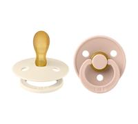 Bibs - Lot de 2 sucettes Colour Latex Taille 2 Symétrique - Ivory / Blush