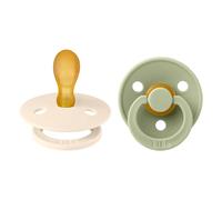 Bibs - Lot de 2 sucettes Colour Latex Taille 2 Symétrique - Ivory / Sage