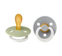 Bibs - Lot de 2 sucettes Colour Latex Taille 2 Symétrique - Sage Glow / Cloud Glow