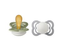 Bibs - Lot de 2 sucettes Supreme Latex Taille 1 - Sage Glow / Cloud Glow