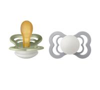 Bibs - Lot de 2 sucettes Supreme Latex Taille 2 - Sage Glow / Cloud Glow