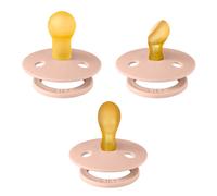 Coffret d’essai Colour de BIBS: 3 sucettes répondant aux besoins uniques de votre bébé, Tétine à embout rond, symétrique et ergonomique. Latex de caoutchouc naturel, 0+ mois (lot de 3), Sage