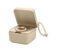 BIBS Pacifier Box avec cordon. Porte-sucettes et stérilisateur. Entièrement en matériau de qualité alimentaire, sans bisphénol A. Fabriqué au Danemark. Vanilla