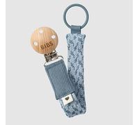 Bibs Pacifier Clip Tresse - Porte-tétine en Tissu pour Bébé Petrol/Baby Blue