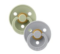 BIBS Pacifier Colour 2 PACK Latex Size 2 Sage/Cloud