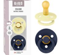 Bibs Pacifier Colour Round Luna Deep Space 6-18M 2 Unidades