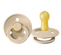 BIBS Pacifiers | Natural Rubber Baby Pacifier | Set of 2 BPA-Free Soothers | Made in Denmark | Vanilla | Size 18-36 Months