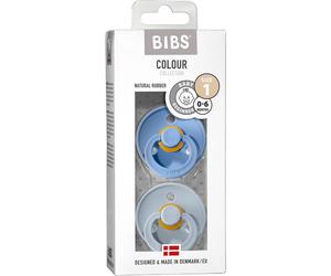 Bibs Pack Sucettes Bleu Bébé & Bleu clair 0-6m T1 2uts