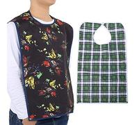 Bibs pour Adultes pour Hommes, Bib de Repas étanche à l'adulte à Double Couche Double Couche Alder Dinning Clothes Protector pour pour Manger des Bavoirs Imperméables pour les Hommes Bleus