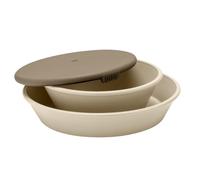 BIBS Service de table, avec assiette et bol, pour bébé ou tout petit, fabriqué au Danemark, entièrement en matériau de qualité alimentaire, passe au lave-vaisselle. Vanilla/Heather