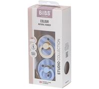 BIBS STUDIO Colour 2 Pack Block - Baby Blue | +0 mois Tétine(S) 1 pc(s)