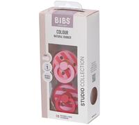BIBS STUDIO Colour 2 Pack Block - Baby Pink | +0 mois Tétine(S) 1 pc(s)