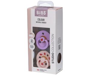 BIBS Studio Colour Sucettes Rondes 6-18 mois Ladybug Violet Sky Sucette(S) 2 pc(s)