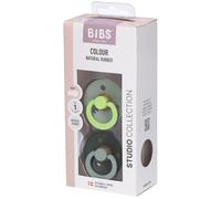 BIBS Studio Duo Fusion Sucettes Matcha/Green Taille 1 | 0-6 mois Sucette(S) 2 pc(s)