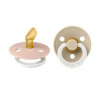 BIBS Sucette Anatomique Glow Vani - Blush 0-6 Mois Tétine(S) 2 pc(s)
