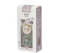 Bibs Bohème Pacifier Sucettes Taille 2 Couleur Sauge/Ivoire 2 Pièces