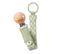 Bibs Attache Tétine Braided Sage 1 Pièce