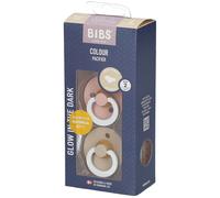 BIBS Tétine anatomique Glow Vanille - Blush 6-18 mois Tétine(S) 2 pc(s)