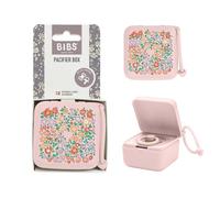 BIBS Liberty Pacifier Box avec cordon. Porte-sucettes et stérilisateur. Entièrement en matériau de qualité alimentaire, sans bisphénol A - Blossom