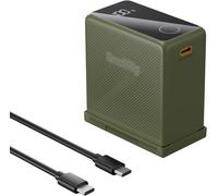 BIBT-10500Mah Batterie Compatible Avec Np-F970 Pour Sony Np-F970 F750 F550,Pd 36W Usb-C 3,5H Charge Rapide,Camera Battery Avec Écran Oled Pour Moniteur/Lampe Vidéo Led/Caméscope,Vert - 4577