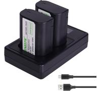 BIBT-2X 7.2V Li-Ion Batteries Dmw-Blk22 De Rechange Et Chargeurs Compatible Avec Panasonic Lumix Dc-S5 Dc-S5 Ii Dc-S5 Iix Gh5 Ii Gh6 S5Ii S5M2 Gh5M2