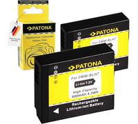 BIBT-2X Batterie De Rechange Pour Panasonic Dmw-Blh7 Dmw-Blh7E Batteries Compatible Avec Panasonic Lumix Dmc-Gm1 Dmc-Gm5 Dmc-Gf7 Dc-Gx800 Dc-Gx880 Dmw-Lx15